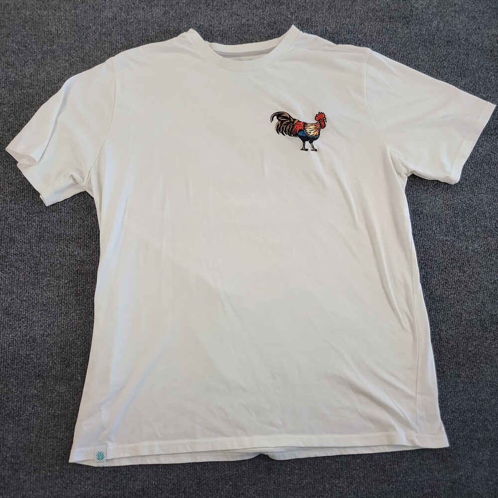Sendero Provisions T Shirt Rooster Mens 2XL XXL White